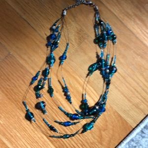 Anthropologie glass necklace